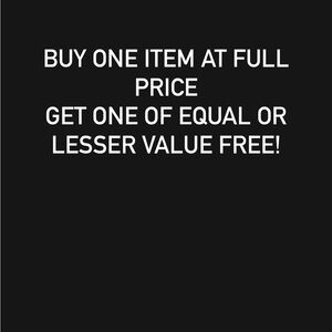 Promotional Offer: Buy One Get One Free